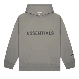 FEAR OF GOD ESSENTIALS HOODIE CEMENT NWT